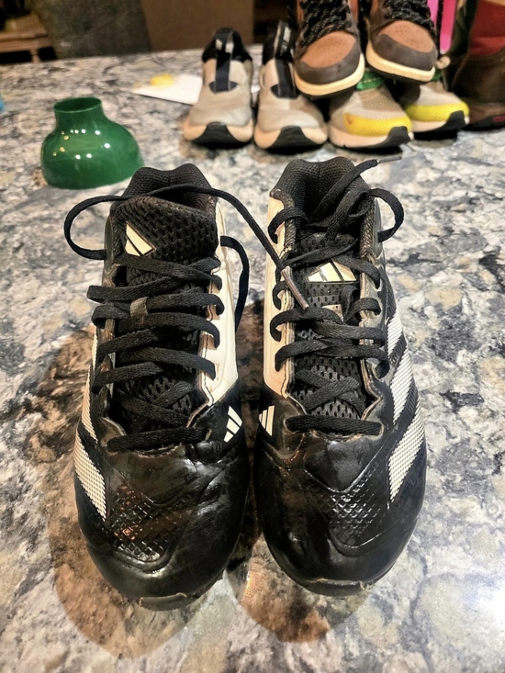adidas Adizero Impact Football Cleats Black & White